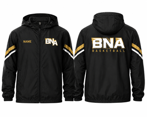 Custom Martial Arts Winter Waterproof Hooded Varsity <b>Jacket</b> Full Zip Embossed Team Warm Training Track Custom Logo Sportswear - Product Image 1
