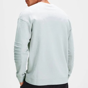 Custom Printed <b>Pullover</b> <b>Men's</b> Sweatshirts 100% Cotton Fleece Fabric Puff Printing Plain Dyed Winter Use Casual Slim Fit Lined - Product Image 4