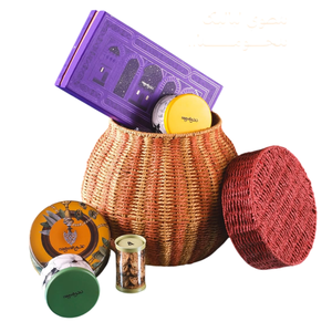 Vietnamese Woven Seagrass Gift Baskets with Lid Luxury Gift <b>Box</b> for Ramadan Eid Holiday <b>Nice</b> Price - Product Image 2