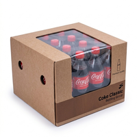 Caja de Cartón Corrugado de 5 Capas de Alta Resistencia para Agua Embotellada, Bebidas Energéticas, Whisky, Refrescos, Tequila, Embalaje Rígido y Duradero con Relieve