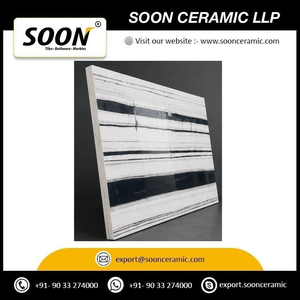 SOON CERAMIC - Losa Grande de Mármol Blanco Pulido Delmate-4, Ecológico, Diseño 3D, Decoración de Pared Moderna para Sala de Estar, Duradero - Product Image 5