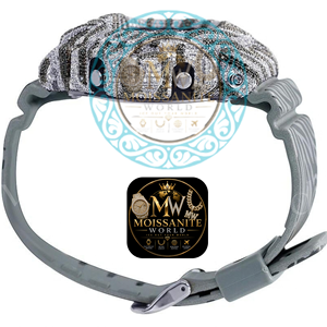 Pass <b>Diamond</b> Tester VVS Moissanite Iced Out Unique Design <b>Watch</b> Bezel Luxury Gold Buss Down <b>Watch</b> Rappers Artists Influencers - Product Image 3