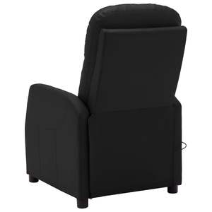 Fauteuil inclinable de massage en similicuir noir avec structure en contreplaqué et en fer - Product Image 4