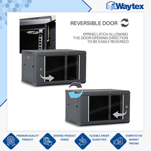 Gabinete de Red de 19 Pulgadas para Montaje en Rack 6U con Puerta de Vidrio 600x450mm Negro (Sin Ensamblar) para Oficina de TI y Pequeños Centros de Datos - Product Image 3