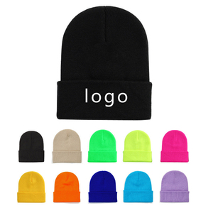Gorros Deportivos Unisex para Adultos, Tejidos a Máquina, Casuales, para Otoño e Invierno, Cálidos, de Color Puro, Tejido con Hilo Neutro, 100% - Product Image 2