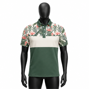 2026 New Arrival Custom Polynesian Floral Print <b>Polo</b> <b>Shirt</b> Breathable Tropical Casual Golf Wear OEM Wholesale Supplier - Product Image 1