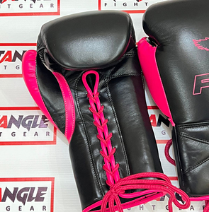 Guantes de Boxeo Personalizados de Cuero Genuino para Entrenamiento y Sparring, con Cierre de Gancho y Cordones, Dedos Completos, Venta al por Mayor OEM - Product Image 3