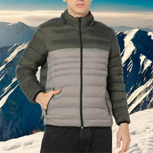 <b>Mens</b> <b>Long</b> Puffer <b>Jacket</b> Warm Quilted Winter Coat Full Length Water Resistant Outdoor Casual Wear Custom OEM ODM Factory Supply - Product Image 5