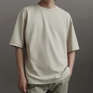 Camisetas Unisex de Algodón de Cuello Redondo al por Mayor, Manga Corta, Estilo Ringer, de Alto Gramaje, Vintage, Colores Surtidos, Ropa Básica, Tops AIRism, Camiseta Unisex - Product Image 3