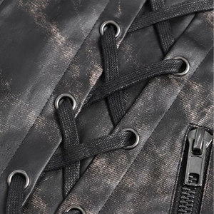 Men's Fashion Black <b>Gothic</b> Punk Studded Stand Collar Waistcoat Casual Vest Top Sell 2026 - Product Image 5