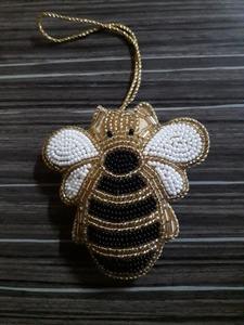 Breloques de sac brodées à la main en perles de rocaille pour femmes – Accessoires élégants en perles de rocaille - Product Image 6