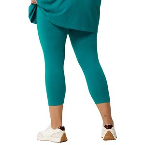Custom Wholesale Women Plus Size High Waisted Capri Yoga Leggings Solid Four-Way Stretch Fitness Workout <b>Pants</b> OEM ODM - Product Image 4
