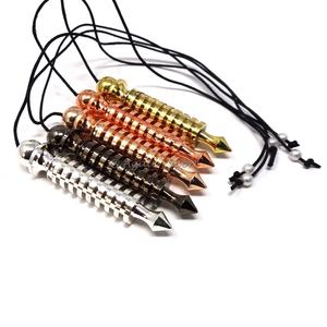 Meilleur prix vente en gros cuivre goutte laiton pendules naturel Reiki Agate métal pendules avec outil de Divination plan de guérison - Product Image 2