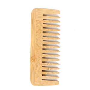 Peigne démêlant en bambou poli, best-seller - Écologique, fabriqué à la main pour femmes et hommes |   Soins capillaires et coiffage - Product Image 2