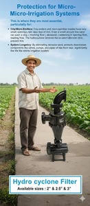 Système de filtration par hydrocyclone pour l'irrigation agricole, séparateur de sable pour le traitement de l'eau, filtration des conduites d'irrigation - Product Image 5
