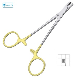 Pinza Hemostática Portaagujas Quirúrgica Personalizada, Instrumento Médico Manual de Acero Inoxidable, Clase I, Certificado CE - Product Image 1