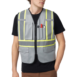 Bright Safety Vest High Vis Reflective Gear For Environmental Services Waste Management Staff <b>Construction</b> Site Maintenance - Product Image 1