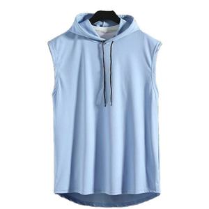Men's Sleeveless <b>Hoodie</b> OEM 2026 Hot Selling Fitness Stretchy Training Sleeveless <b>Workout</b> Gym <b>Hoodie</b> for Men - Product Image 6