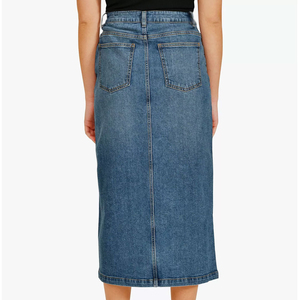 Best Material High Waist Casual Denim Skirt for Women Trendy Fashion Daily Use Bulk Women Demin Skirts - Product Image 3