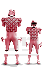 เสื้อกีฬา JAMEZ SPORTS รุ่น Touchdown Scoring สำหรับผู้ใหญ่ แบบยูนิเซ็กซ์ คอวี แขนสั้น ผลิตจากผ้าโพลีเอสเตอร์/คอตตอน 100% ระบายอากาศได้ดี พร้อมลายปัก - Product Image 2