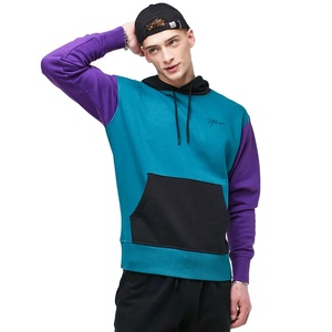 Mens Casual Sports Hoodie 100% Cotton Fleece Breathable Spring Autumn Oversized Hooded Embroidered Logo Winter - Product Image 4