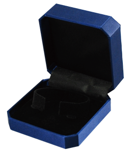 Boîte à bijoux rectangulaire à anneau unique, surface en satin velours, structure en papier imprimé, 60x52x41mm, Saint-Valentin, Yongda P9-06B - Product Image 1