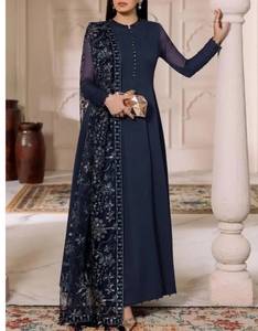 Ensemble traditionnel indien et pakistanais de haute qualité pour femmes, 3 pièces, prêt-à-porter, prix de gros. - Product Image 5