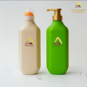 Bouteille à pompe en plastique OEM de 500ml pour emballage cosmétique de gel douche shampooing revitalisant Vietnam Factory 2025 NBT Supplier - Product Image 3