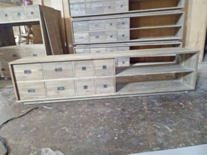 Estantería Abierta de Madera de Teca para Proyectos Hoteleros e Interiores Comerciales, Fabricada en Indonesia - Product Image 6