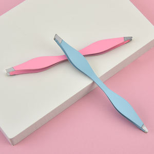 Pince à épiler professionnelle double face polie de qualité supérieure pour sourcils et cils, design élégant, MOQ 10 pièces - Product Image 5