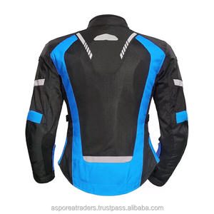 Veste de moto textile sport haute visibilité avec panneaux réfléchissants - Product Image 6