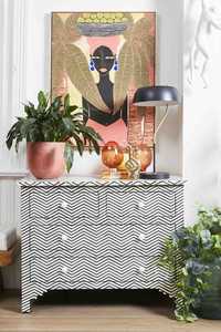 Meuble console de luxe moderne en os incrusté d'Inde, vente en gros, commode en nacre pour usage scolaire ou résidentiel - Product Image 2