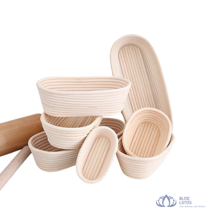 Disponible |   Cesta de fermentación de pan de ratán ecológica y reutilizable para levantar masa y hornear masa madre - Product Image 1