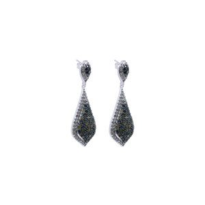 Pendientes de Plata de Ley 925 con Diamantes, Corte Redondo, Micro Pavé, Geométricos, Minimalistas, para Uso Diario, 2.83 Ct - Product Image 4