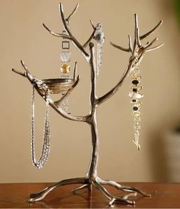 Luxury Tabletop Jewelry Organizer Metal Stand <b>Earring</b> <b>Holder</b> Rack Necklace Storage Display for Modern Home and Gift Collection - Product Image 5