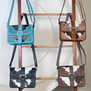 Premium Handcrafted Genuine Cowhide Leather Crossbody Shoulder Handbags High Quality Designer <b>Large</b> Capacity Women Messenger Bag - Product Image 4