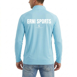 Camiseta de Protección UV UPF 50+ para Hombre, Manga Larga, Cierre de 1/4, Secado Rápido, Ligera, para Correr, Senderismo, Pesca - Product Image 2