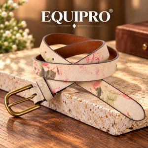 Ceinture réversible Equipro Vintage beige à imprimé animal, fine et étroite, décontractée, avec boucle carrée en alliage, 110 cm - Product Image 2