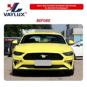 Pare-chocs avant style <span class=keywords><strong>Mach</strong></span> <span class=keywords><strong>1</strong></span> avec calandre LED pour <span class=keywords><strong>Ford</strong></span> <span class=keywords><strong>Mustang</strong></span> GT 2018-2023, accessoires de carrosserie, pièces auto à <span class=keywords><strong>vendre</strong></span> - Product Image 2