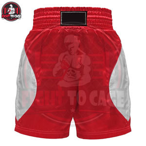 Conjunto de Camiseta sin Mangas y Pantalones Cortos de Boxeo Unisex con Logotipo Personalizado, Ropa Deportiva Transpirable y Elástica para Entrenamiento de Gimnasio, Pantalones Cortos de Muay Thai - Product Image 6