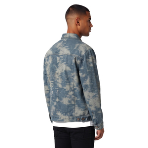 Men Distressed Washed <b>Denim</b> Jacket High Quality Polyester Cotton Turn Down Men's Canvas Jeans Jackets Button Closure <b>Denim</b> <b>Coat</b> - Product Image 4