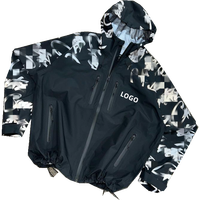 Veste de course technique légère en tissu premium pour homme, imperméable, à capuche, coupe-vent, imprimé réfléchissant, automne