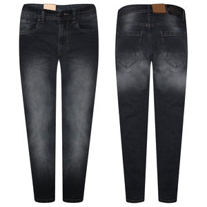 Pantalones Vaqueros Negros Premium, Pantalones de Sarga de Algodón Personalizados, Fabricante de Ropa OEM, Ropa al por Mayor de Marca Privada - Product Image 4