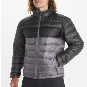 Blouson matelassé à capuche pour homme, en nylon, rembourré de coton, avec fermeture éclair, coupe-vent, respirant, 400g, décontracté, pour l'hiver - Product Image 6
