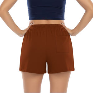 Shorts de sport pour femmes, coupe classique, 100% coton, logo personnalisé, course à pied, gym, entraînement, vente en gros OEM - Product Image 6