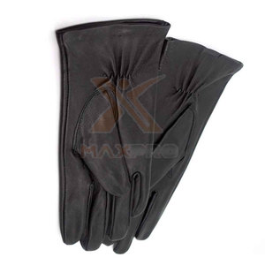 Gants en cuir pakistanais de qualité supérieure - Mode, hiver, décontractés, voyage, extérieur, compatibles écran tactile et doublure en laine - En stock - Product Image 5