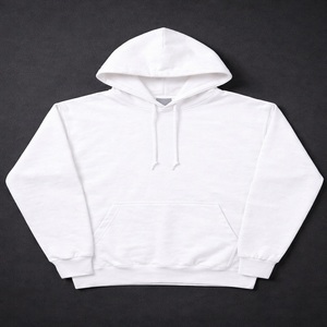 Sudadera con Capucha Beige para Hombre, Corte Regular, Felpa de Algodón, Informal, con Bolsillo Delantero, Estilo Vanguardista, Estampada - Product Image 5