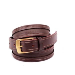 Cinturón de Cuero Genuino con Incrustaciones, Estilo Occidental, Hecho a Mano, con Logotipo Personalizado, Venta al Por Mayor, Calidad Premium - Product Image 1