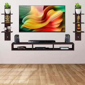 Mueble para TV y Decodificador de Madera Sintética con Estantes para Libros y Decoración, para Sala de Estar, Oficina, Comedor - Product Image 1