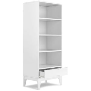 Libreria Harper bianca con contenitore: soluzione d'arredo pratica ed elegante - Product Image 6
